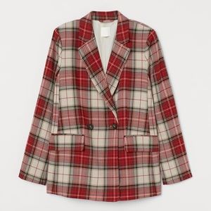 H&M PLAID BLAZER